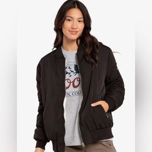 RSQ Women's Black Bomber Jacket